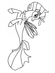My Little Pony Mermaid coloring page 1 - Free printable