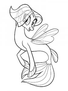 My Little Pony Mermaid coloring page 4 - Free printable