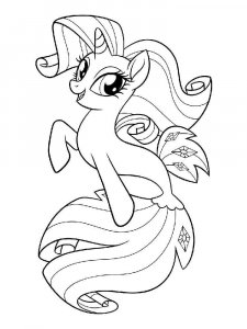 My Little Pony Mermaid coloring page 6 - Free printable