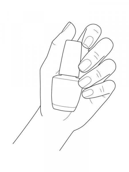 Nail coloring pages