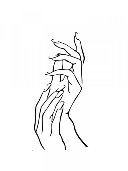 Nail coloring pages