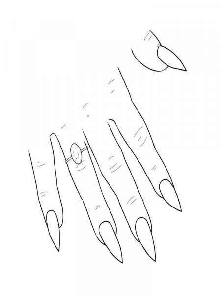 Nail coloring pages