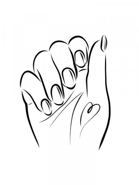 Nail coloring pages