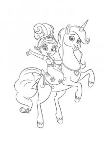 Nella the Princess Knight coloring page 12 - Free printable