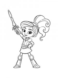Nella the Princess Knight coloring page 15 - Free printable