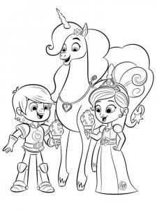 Nella the Princess Knight coloring page 20 - Free printable