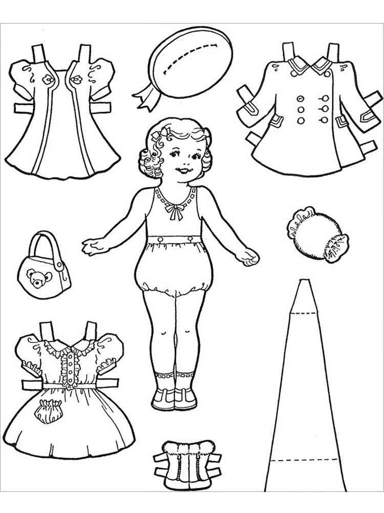 Download Paper Dolls coloring pages. Download and print Paper Dolls coloring pages