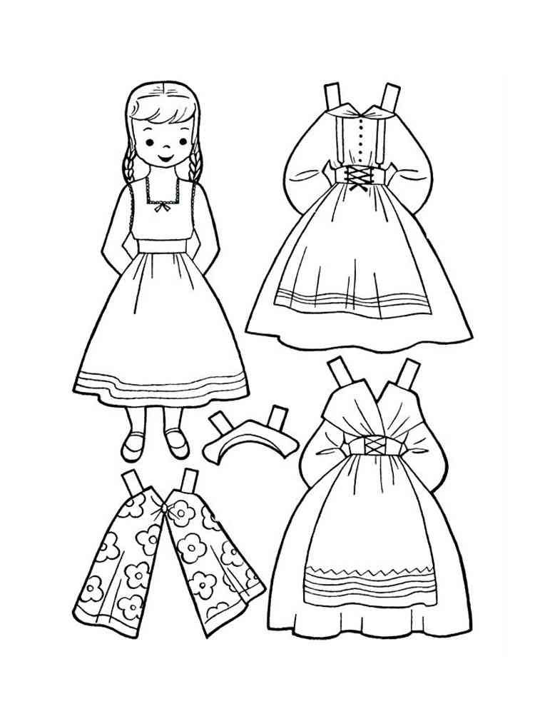 Download Paper Dolls coloring pages. Download and print Paper Dolls coloring pages