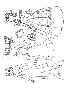 Paper Dolls coloring page 12 - Free printable