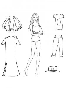 Paper Dolls coloring page 16 - Free printable