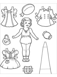 Paper Dolls coloring page 18 - Free printable