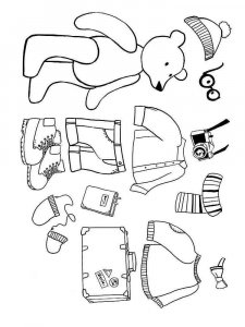 Paper Dolls coloring page 23 - Free printable