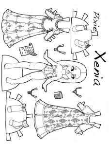 Paper Dolls coloring page 28 - Free printable
