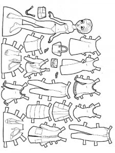 Paper Dolls coloring page 29 - Free printable