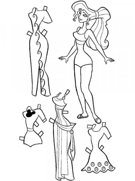 Paper Dolls coloring pages