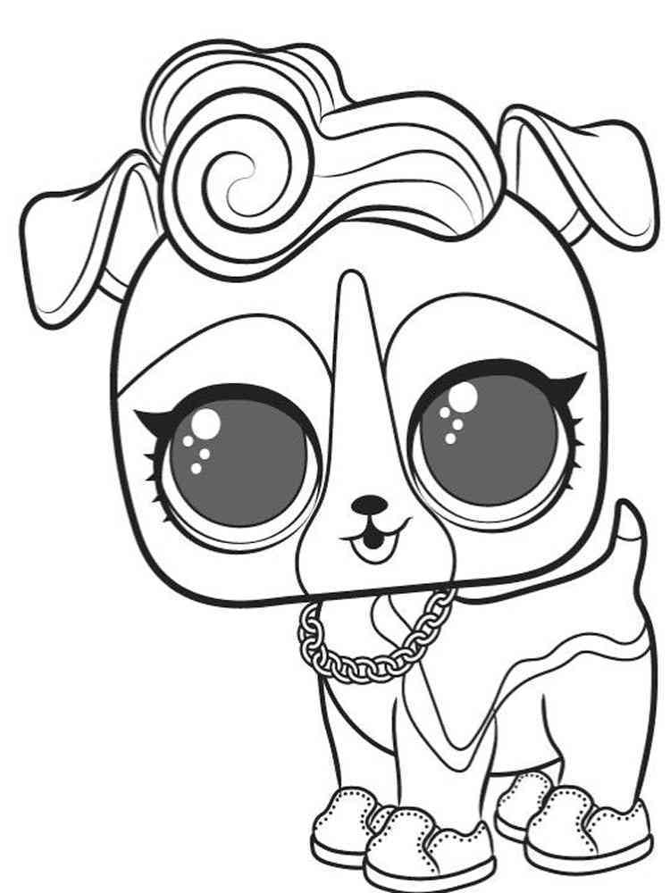 Pets LOL coloring pages