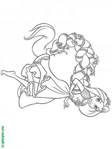 Rapunzel coloring page 11 - Free printable