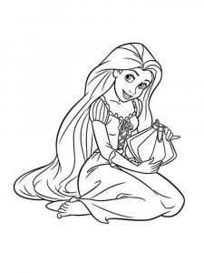 Rapunzel coloring page 31 - Free printable