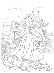 Rapunzel coloring page 40 - Free printable