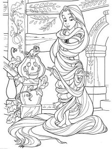 Rapunzel coloring page 50 - Free printable