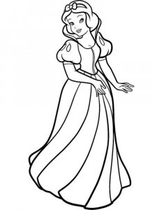 Snow White coloring page 4 - Free printable