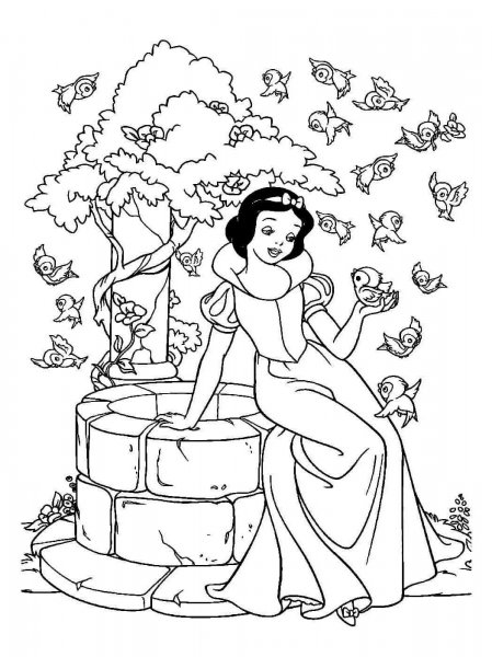 Snow White coloring pages