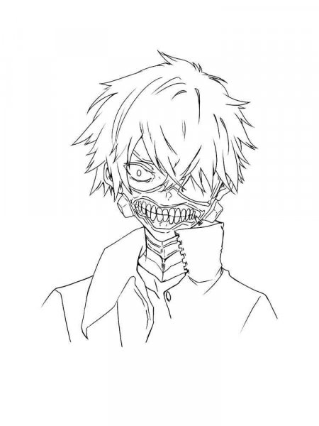 Tokyo Ghoul coloring pages