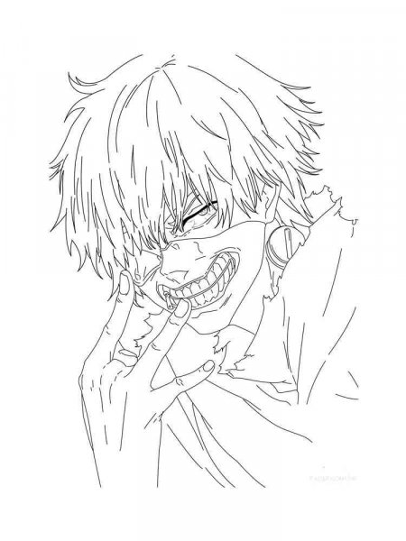 Tokyo Ghoul coloring pages