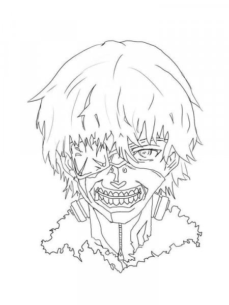 Tokyo Ghoul coloring pages