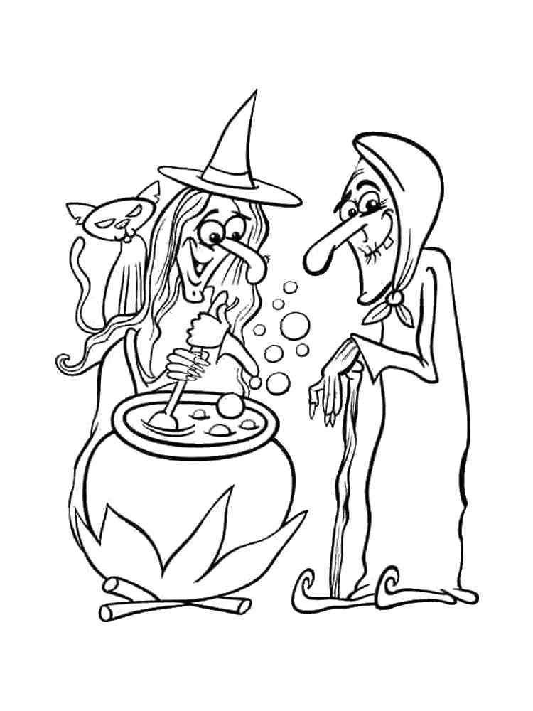 Download Witch coloring pages. Download and print Witch coloring pages