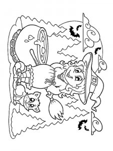 Witch coloring page 11 - Free printable