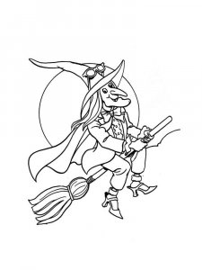 Witch coloring page 8 - Free printable