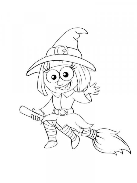 Witch coloring pages