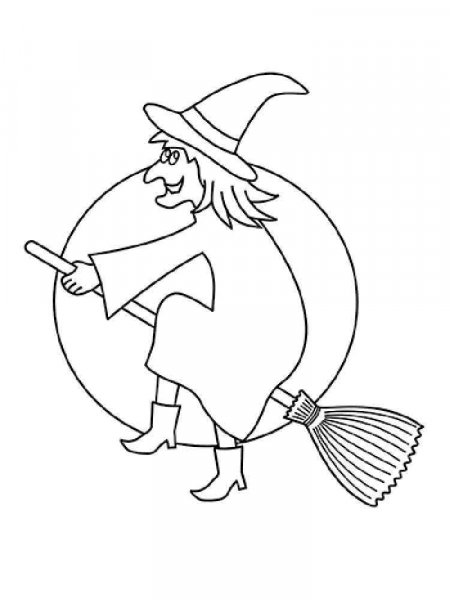 Witch coloring pages