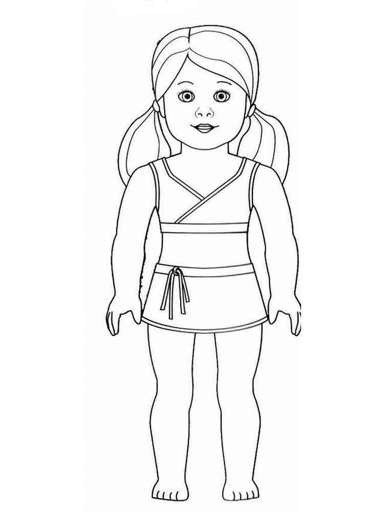 American Girl Doll coloring pages