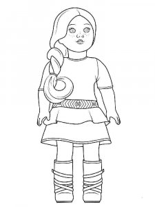 American Girl Doll coloring page 10 - Free printable