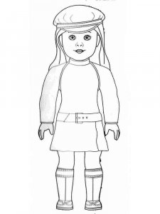 American Girl Doll coloring page 12 - Free printable