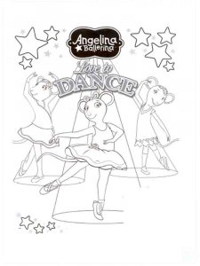 Angelina Ballerina coloring page 14 - Free printable