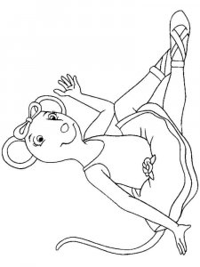 Angelina Ballerina coloring page 15 - Free printable