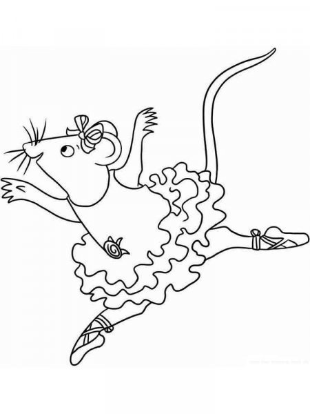 Angelina Ballerina coloring pages