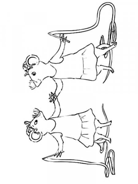 Angelina Ballerina Coloring Pages