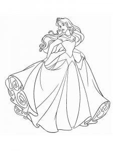 Coloring page beautiful Aurora