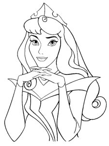 Coloring page mysterious Aurora