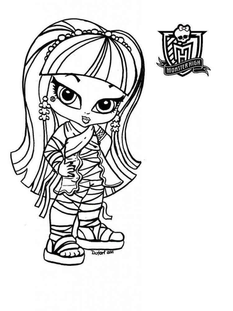 Baby Monster High coloring pages. Free Printable Baby Monster High