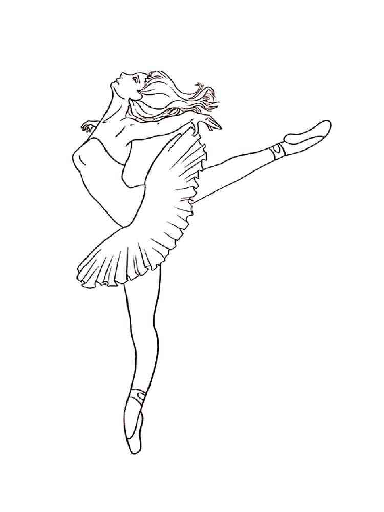 Poodle Dancer Coloring Page
