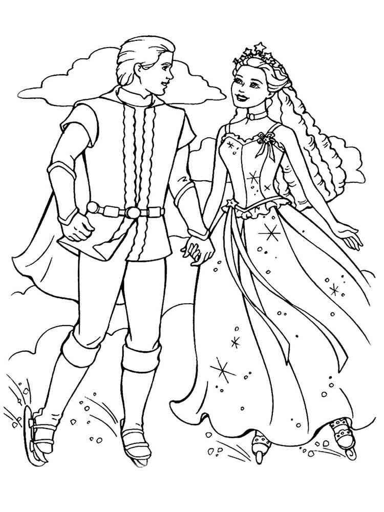Barbie and Ken coloring pages. Download and print Barbie and Ken