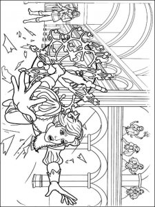 Barbie and the three Musketeers coloring page 1 - Free printable