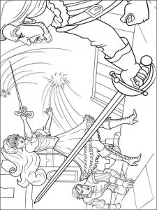 Barbie and the three Musketeers coloring page 12 - Free printable