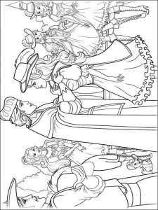 Barbie and the three Musketeers coloring page 13 - Free printable