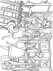 Barbie and the three Musketeers coloring page 14 - Free printable